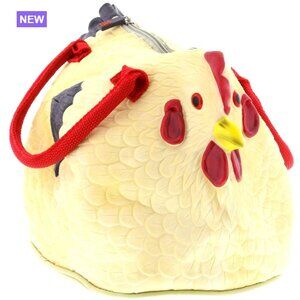 Rubber Chicken Purse Top-Handle Handbag Unique Gift